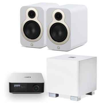2.1-paket: WiiM Ultra Amp, REL T5/x & Q Acoustics