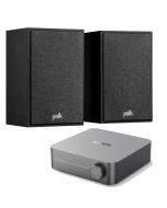 Paket - Streaming & TV-ljud: WiiM Amp + Polk Audio Monitor XT