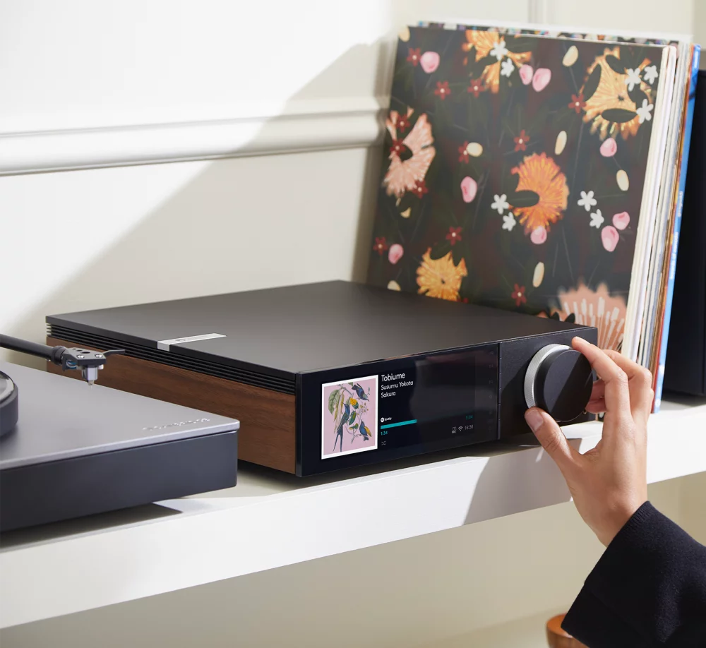 Model turns the volume knob on Evo